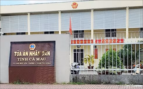 Tòa án Nhân dân tỉnh Cà Mau (Ảnh: Zing)