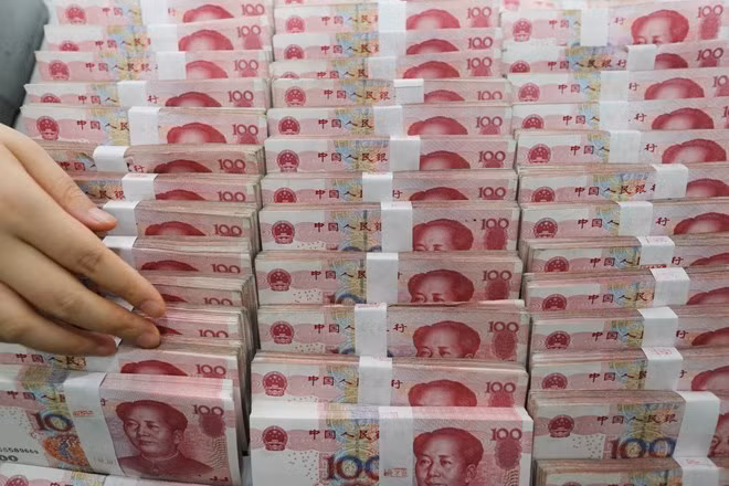 Đồng nhân dân tệ của Trung Quốc. (Ảnh: AFP)