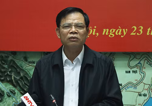 Ông Nguyễn Xuân Cường, Bộ trưởng Nông nghiệp và Phát triển nông thôn, Trưởng ban chỉ đạo Trung ương Phòng chống thiên tai. Ảnh: Võ Hải.