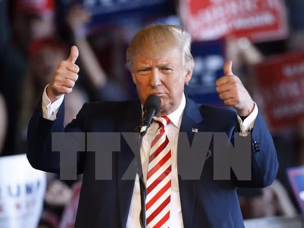 Tổng thống đắc cử Mỹ Donald Trump. (Ảnh: AFP/TTXVN)