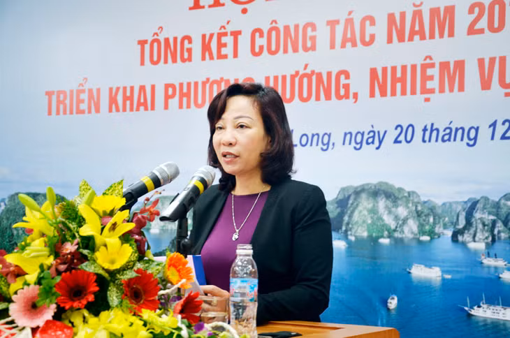 Đồng chí Vũ Thị Thu Thủy, Phó Chủ tịch UBND tỉnh ghi nhận và đánh giá cao những kết quả ngành Văn hóa - Thể thao tỉnh đạt được trong năm 2016.