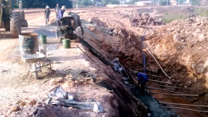 Những đoạn taluy âm chịu ảnh hưởng nước triều cường đều được kè chắc chắn.