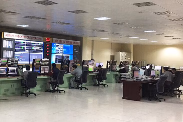 Phòng điều kiển Công ty nhiệt điện Mông Dương