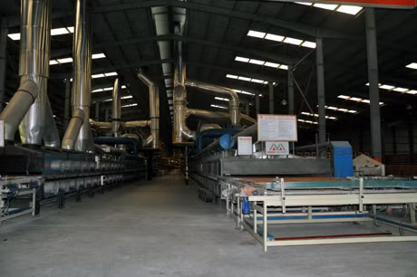 Hệ thống lò nung, sấy sản phẩm của Công ty CP Gốm Đất Việt đảm bảo các tiêu chí về môi trường.