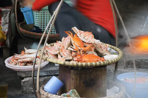 Phần lớn trong số những con ghẹ này là đồ "phế phẩm" đã qua công nghệ chế biến.