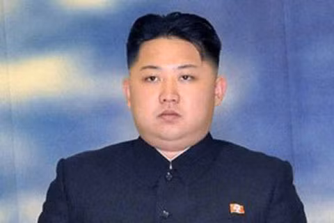 Chân dung nhà lãnh đạo trẻ Kim Jong-un. Ảnh: AFP