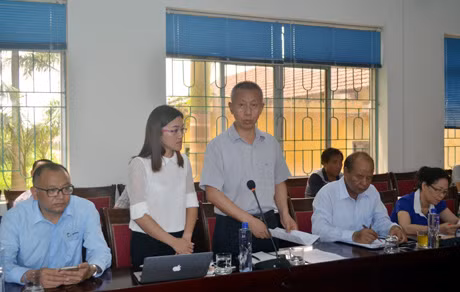 Đại diện Chủ đầu tư phát biểu tại buổi làm việc