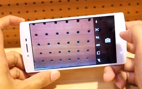 Giao diện camera chưa trực quan.