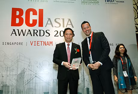 Đại diện BIM Group , ông Lê Minh Dũng đã tham gia chương trình và lên nhận giải thưởng BCI Asia Awards 2015.