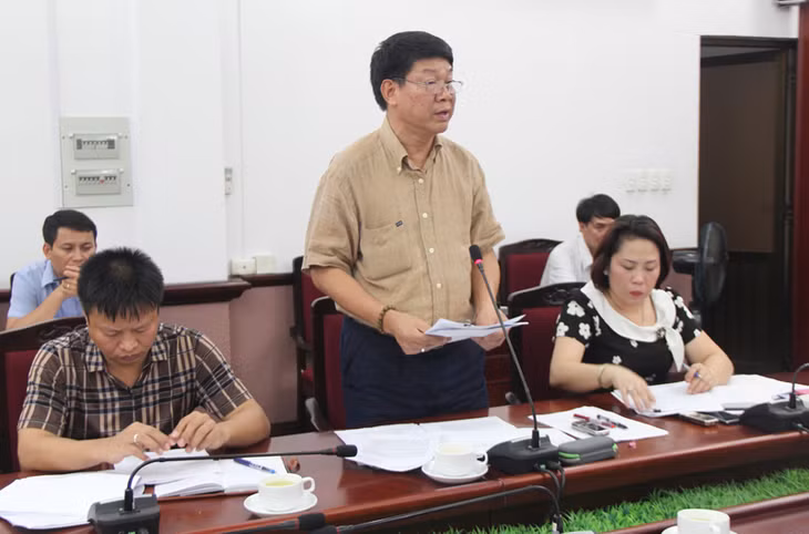 Đại diện lãnh đạo Sở KH&ĐT phát biểu.