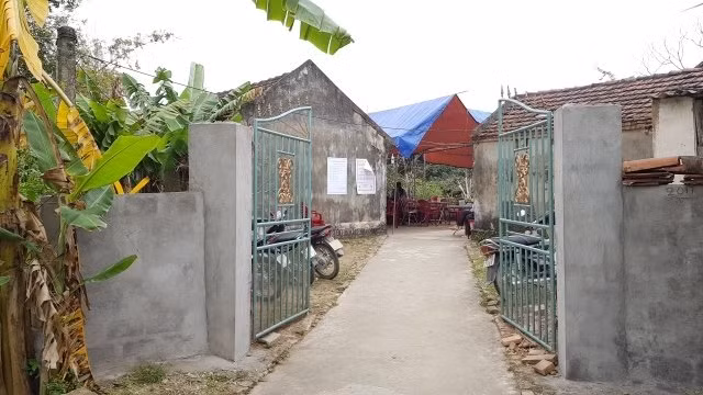 Nhà ông Lê Xuân Hải, nơi xảy ra vụ trọng án.