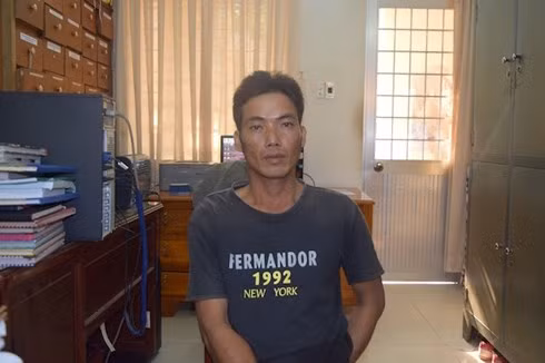 Nghi phạm tại cơ quan điều tra.