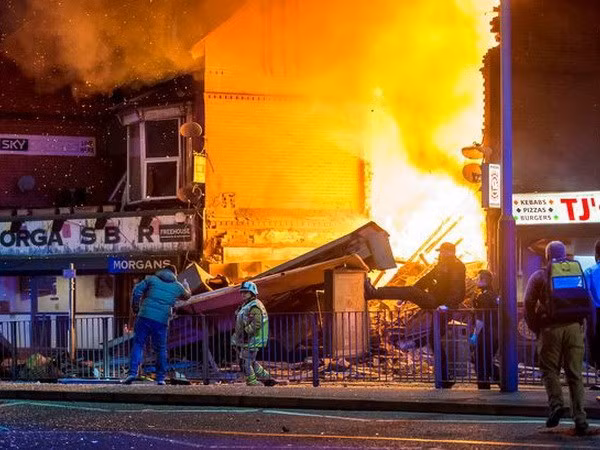 Hiện trường vụ nổ. (Nguồn: Leicester Mercury)