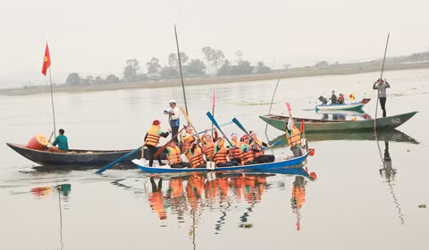 Các chải nữ cũng cho thấy mình luôn thi đấu hết mỉnh để làm nên sự thành công của lễ hội 
