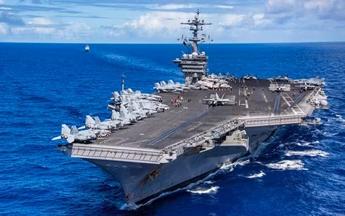 Hàng không mẫu hạm USS Carl Vinson. Ảnh: US Navy