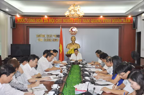 Đồng chí Nguyễn Đức Long, Phó Bí thư Tỉnh ủy, Chủ tịch HĐND tỉnh kết luận buổi làm việc.
