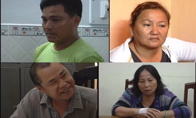 Các đối tượng bị bắt giữ trong hệ thống cờ bạc tinh vi