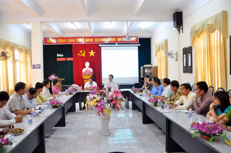 Quảng cảnh buổi trao đổi nghiệp vụ giữa 
