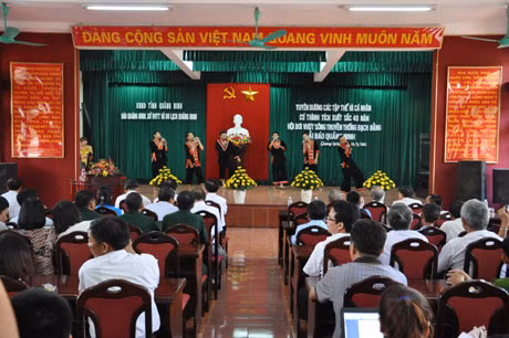 Toàn cảnh lễ tuyên dương