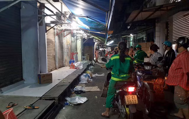 Vị trí xảy ra vụ án mạng.