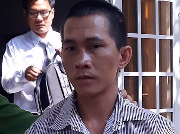 Bị cáo Danh sau phiên tòa. Ảnh: Bình Nguyên.