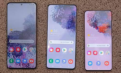 Samsung bán bộ ba Galaxy S20 tại Việt Nam vào đầu tháng 3 tới. Ảnh: Huy Đức.