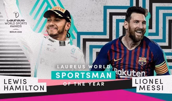 Lewis Hamilton và Lionel Messi cùng nhận giải VĐV của năm do Laureus Academy bầu chọn.