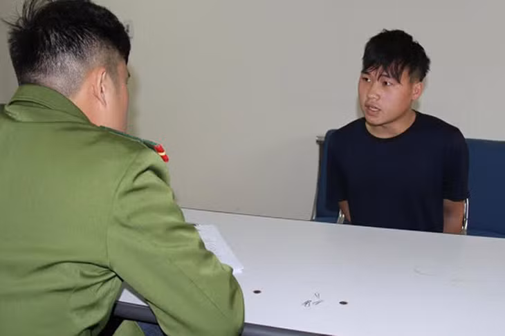 Thể tại cơ quan điều tra. Ảnh: Công an Lào Cai.