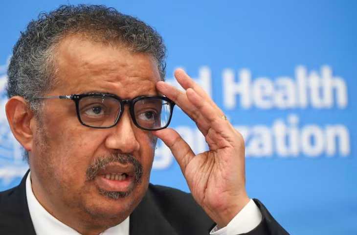 Tổng giám đốc WHO Tedros Adhanom Ghebreyesus tham dự cuộc họp báo về Covid-19 tại Geneva, Thụy Sĩ ngày 11/2/2020. (Ảnh: Reuters)