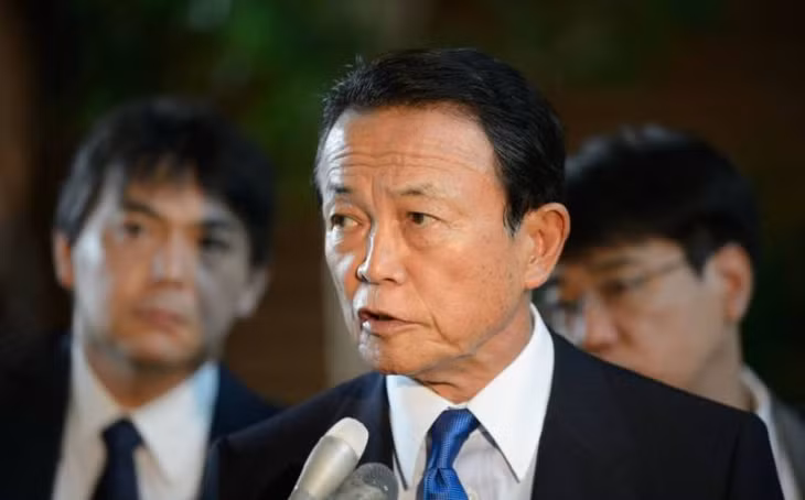 Bộ trưởng Tài chính Nhật Bản Taro Aso. Ảnh: AP