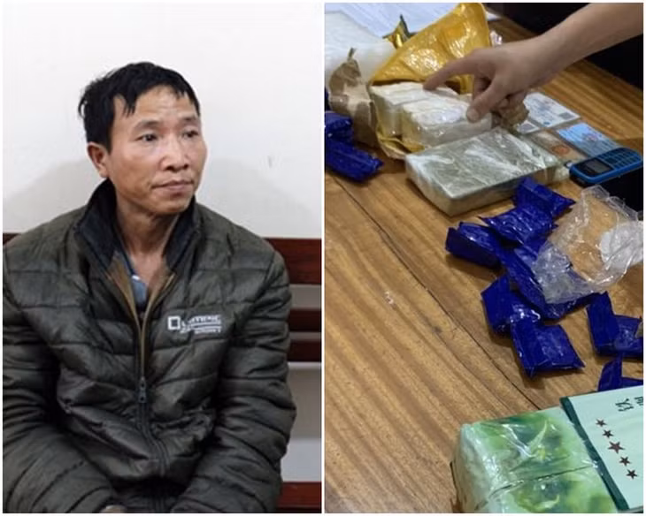  Đối tượng Sâm và số ma túy bị lực lượng chức năng phát hiện.