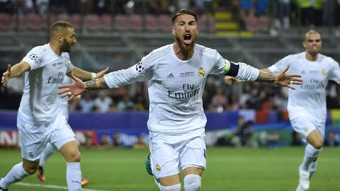 Ramos mở tý số cho Real