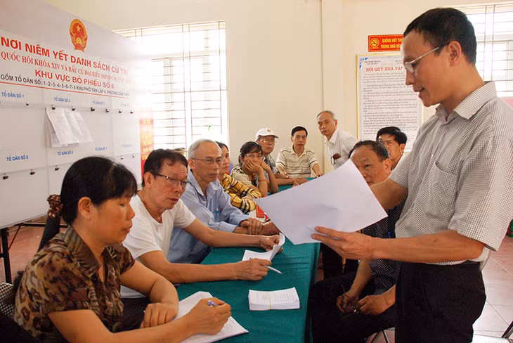 Mọi công việc tại tổ bầu cử đều được chuẩn bị kỹ càng