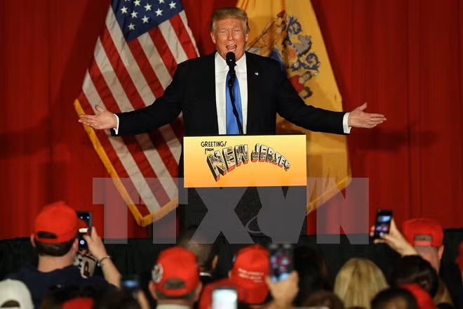 Ông Donald Trump phát biểu tại Lawrenceville, New Jersey, Mỹ ngày 19/5. (Nguồn: AFP/TTXVN)