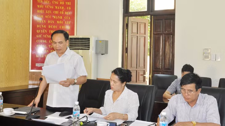 Bí thư Thành ủy Uông Bí báo cáo công tác phát triển đảng, đoàn thể trong doanh nghiệp trên địa bàn TP Uông Bí
