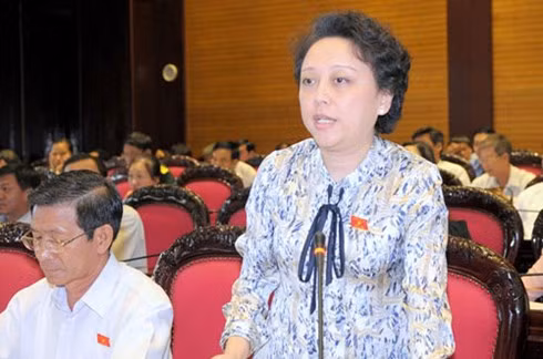 ĐBQH Phạm Khánh Phong Lan phát biểu tại kỳ họp thứ 7 Quốc hội khóa XIII (Ảnh: quochoi)