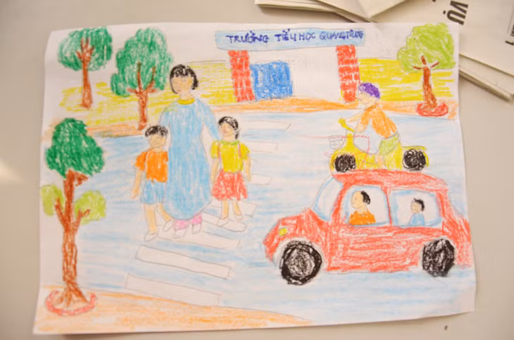 Tranh của Đinh Thảo Dương, lớp 2A5, Trường Tiểu học Quang Trung.