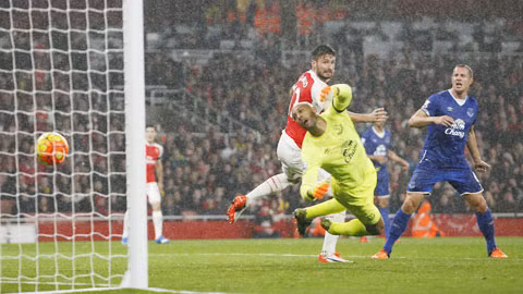 Giroud (trên) sẽ lại thăng hoa như trận gặp Everton để giúp Arsenal có thêm 3 điểm trên sân khách