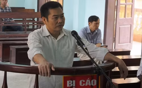 Tâm tại phiên xử hôm nay. Ảnh: Lê Hoàng.