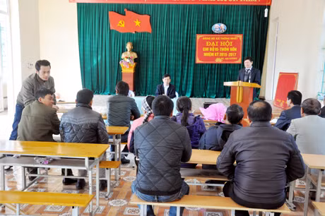 Quang cảnh Đại hội Chi bộ 4, nhiệm kỳ 2015-2017.