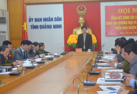 Đồng chí Lê Quang Tùng, Phó Chủ tịch UBND tỉnh chỉ đạo Hội nghị.