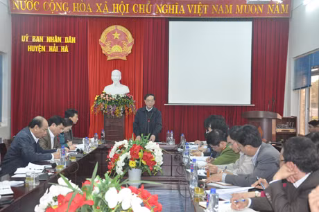 đồng chí đỗ thông kết luận cuộc làm việc 
