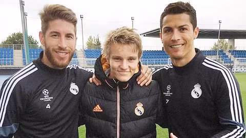 Với kế hoạch dài hơi của chủ tịch Perez, Odegaard (giữa) hay Lucas sẽ trở thành lứa kế cận cho các đàn anh