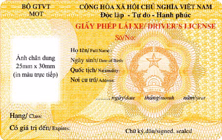 GPLX vật liệu PET