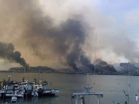 Đảo Yeonpyeong, nơi hứng chịu cuộc pháo kích từ Triều Tiên năm 2010. Ảnh: AFP