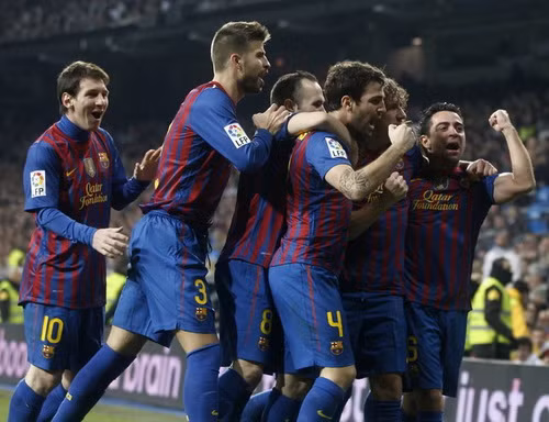 Barcelona lại đuợc ăn mừng chiến thắng ngay trên Bernabeu