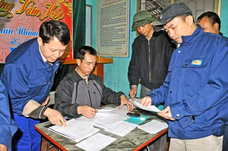 Nhật lệnh sản xuất tại Xí nghiệp Than 917 (Công ty Than Hòn Gai).