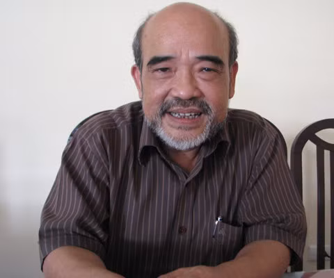 Giáo sư Đặng Hùng Võ - nguyên thứ trưởng Bộ Tài nguyên Môi trường. Ảnh: Tiến Dũng.