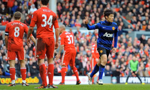 Park Ji-Sung - tác giả bàn gỡ hòa cho M.U - Ảnh: Getty