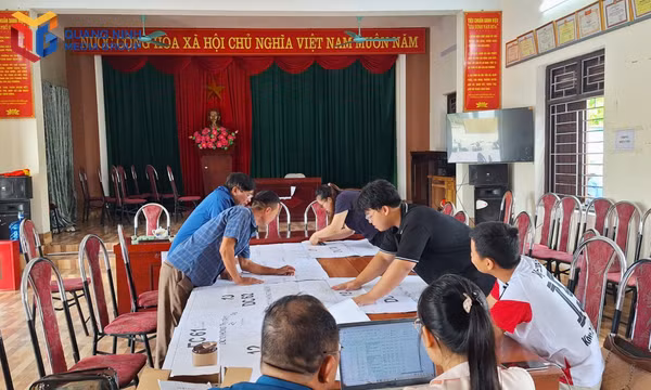 Phòng Kinh tế, Hạ tầng và Đô thị phường Hoàng Quế phối hợp với khu Lâm Xá 1 thu thập dữ liệu đất đai, tháng 8/2026.